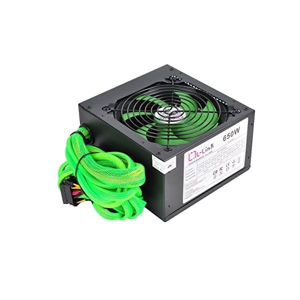 L-Link LL-PS-650 - Fuente de alimentación (650 W, ATX, 5 A), negro - Image 5