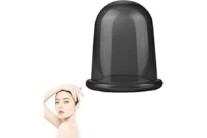 JADESEAL Silikon Schröpfen, Anti-Aging Cellulite Massage, Körper Schröpfen, Gesicht schröpfen, Auge schröpfen, Glattes Hautbild für ganzen Körper (Schwarz)