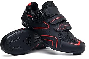 Hixingo Scarpe da Ciclismo Uomo Donna Strada Scarpe da Mountain Bike per Bici da Strada, Scarpe MTB Road SPD/SPD-SL Scarpe da Ciclismo da Bici Compatibile, Scarpe da Equitazione