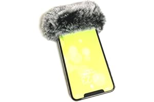 RUDFUZ Furry Microphone Wind Shield Cover Windscreen Muff for Phone & Most Lavalier Microphones