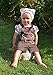 Mogo.cc Baby Leather Look Trousers LONG and SHORT (made of cotton, look like leather) -  brown -