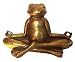 Produktbild Frosch Yoga groß meditierend Lotussitz gold 43cm Nr.1 Bestseller, 12491