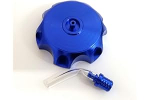 ORANGE IMPORTS Blue Anodised Fuel Petrol Cap & Breather Pipe for 110Cc 125Cc 140Cc Dirt/Pit Bike