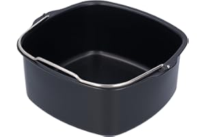 MUMISUTO Kwadratowe akcesoria do frytkownicy powietrznej, forma do pieczenia do frytkownic na powietrzu, forma do ciasta, żelazna frytkownica, patelnia do ciasta, do frytkownicy, akcesoria do HD9925, HD9860, HD9905 01 (18 cm)