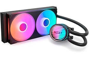 NZXT Kraken Core 240 RGB - Refrigeración líquida AIO CPU - Radiador de 240 mm - Ventilador de un solo marco 240 mm - Compatible con Intel® LGA 1851/1700/1200/115X y AMD® AM5/AM4 - Negro