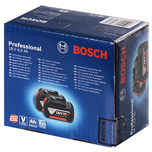Bosch Blau +Einschub-Akku 2-Stück 18 V 4 Ah, 1.600.Z00.042 - 2