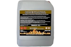 ‎ANTIVIR ON Antiviron Bioethanol 96,6% Premium 6 x 5 L - Ethanol für Tischkamin, Kamin & Gartendeko für Draußen - Rauch- und Rußfrei aus Mais (Bioethanol, 1 x 5 Liter)