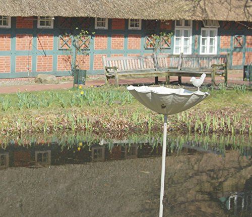 Vogeltränke MATZ, metall, weiße Stab-Vogeltränke im Landhaus-Stil - 3