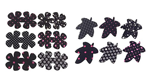 Fringe Hair Sticker Clips - Random Pattern - 12pcs