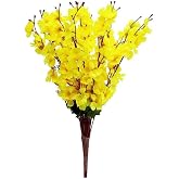 Nettenevime Yapay &Ccedil;i&ccedil;ek Bahardalı Japon Kiraz &Ccedil;i&ccedil;eği 7 Dallı 57cm Sarı