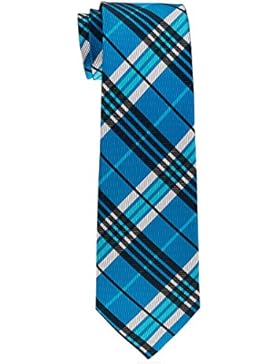 Retreez Jungen Gewebte Krawatte Modisch Tartan Plaid Karo - 8 - 10 Jahre