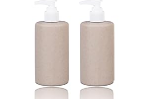 UMETASS Sprudelnde Plastik-pumpen, wiederfüllbare fahrflaschen, Leere Flasche für unterwegs mit praktischem Pumpkopf, mit Pomade, Creme(2 Stück, 300ml)