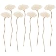 YARNOW 8pcs Diffuser Sticks Wood Rose Flower Rattan Essential Oil Aroma Diffuser Sticks for Home Fragrance