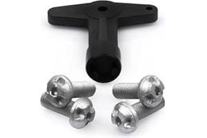 ROBUST CAR PARTS ROBUST Alloy Wheel Centre Cap Screws Bolts with Key for Renault Clio Megane Scenic Kangoo Laguna 7700422600