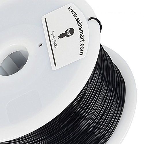 SainSmart PLA Filament für 3D Drucker Reprap, MakerBot Replicator 2, Afinia, Solidoodle 2, Printrbot LC, MakerGear M2 und UP! (Afinia H-Series), Durchmesser 1,75 mm, Spool Kapazität 1 kg, Schwarz - 4