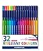 Produktbild Staedtler 323 TB32 Fasermaler triplus color ergonomische Dreikantform, stabile Spitze, leicht auswaschbar, Etui mit 32 farblich sortierten malern, Strichbreite 1.0 mm