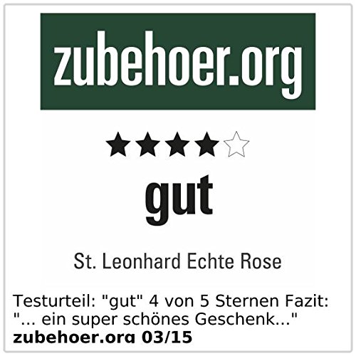 St. Leonhard Echte Rose für immer schön: 24 Karat vergoldet, 28 cm - 5