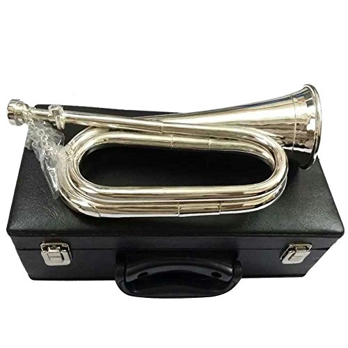 Professional Silver plated, Tuneable Bugle with Mouthpiece/Bb Tuneable Bugle