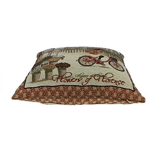 Greenery Kissenhülle Kissenbezug aus Baumwolle und Polyester Sitzkissen Rückkissen Pillow Case Cover Sofa Zier Deko Kissen Bezug Hülle (45cm x 45cm) - 2