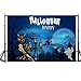 Price comparison product image TAOtTAO 5x7ft Fairytale Photography Backdrops Halloween Wood Floor Photo Backdrop Children Moon Ghost Tree Pumpkin Wood Floor Halloween Background For Baby Party Photo Booth Backdrop (H 150 * 90cm)
