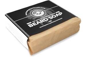 Gentlemans Face Care Club Beard Shampoo Bar - Handmade Luxury Beard Shampoo For Men - Stop Beard Itch With 125g Vegan Friendly Beard Care Soap Bar