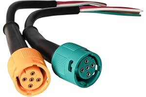 AUTOLIGHT 24 Lot de 2 connecteurs à baïonnette - Câble adaptateur de câble pour remorque de voiture - Câble de 15 cm