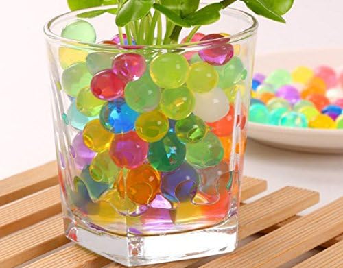 Colorful Water Gel Beads Jelly Water Pearl Aqua Soil Crystals for Sensory Kids Toys, Foot Spa, Vans, Plant Decoration (6000PCS)