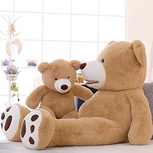 YunNasi 250 cm /8.2 Feet Super Big Huge Giant Titanic Cudly Plush Bear Stuffed Doll Toy Children and Girl Friend Gift Light Brown.