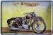 Produktbild Triumph Motorrad Reklame Blechschild Replik