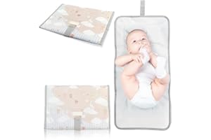 TENDS Cambiador bebe portatil impermeable - Cambiador bebe de viaje plegable acolchado que Mantiene al Bebe Cómodo y Limpio - Perfecto como Regalos Originales para Bebes Recien Nacidos