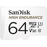 SanDisk High Endurance microSDXC Hafıza Kartı 64 GB + Adapt&ouml;r (Dash Camları ve &Ouml;zel G&uuml;venlik Kameraları i&ccedil;in, 100 MB/s Okuma,