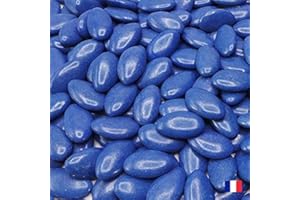 MES FETES - LES COLIS DE LA FÊTES 1kg Dragées chocolat Bleu Marine - Fabrication Française Environ 270 dragées dans 1 kilo - dragées mariage baptême communion - fabrication française 50% cacao - Bleu marine-Mes Fêtes