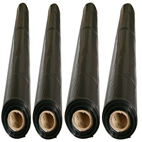 Baufolie Typ 200 Abdeckfolie Estrichfolie PE Folie schwarz 0,20mm 4x25m 100m² - 3
