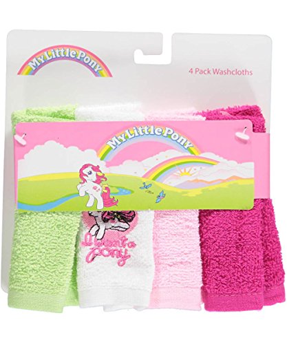 My Little Pony "I Want a Pony" 4-Pack Washcloths - fuchsia/multi, one size