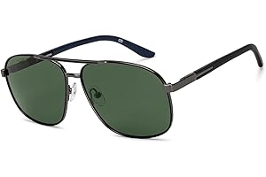 John Jacobs | Gunmetal - Grey | Full Rim Rectangular Stylish & Premium Polarized Sunglasses | Polarized and 100% UV Protected