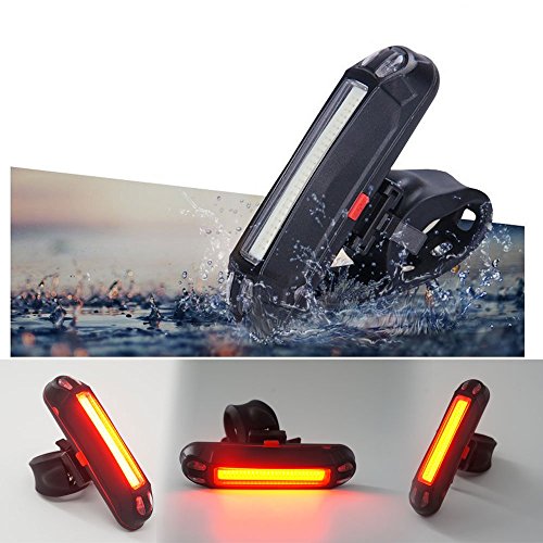 Xcellent Global USB Aufladbares Fahrrad Rücklicht hinteres Rücklicht Helm LED Licht 100 Lumen LD100R