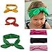 OurWarm Baby Hair Band Lovely Bunny Ear Baby Headbands Cotton Scarf Hair Bow Elastic Knot Rabbit Hair Bands 8pcs/lot
