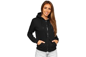 BOLF Mujer Sudadera Cerrada con Capucha Pulóver Jersey Blusa Suéter Estampado Sweatshirt de Manga Larga Jacket Fitness Deporte Outdoor Estilo Deportivo Mix A1A