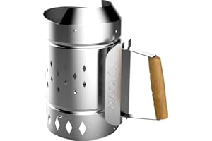 Tepro Accesorio Barbacoa Encendedor de Chimenea XL, para carbón y briquetas, Fabricado en Acero galvanizado