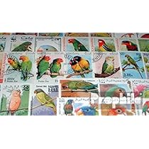 Prophila Collection 50 Papageien Briefmarken - Verschiedene Motive Für Sammler