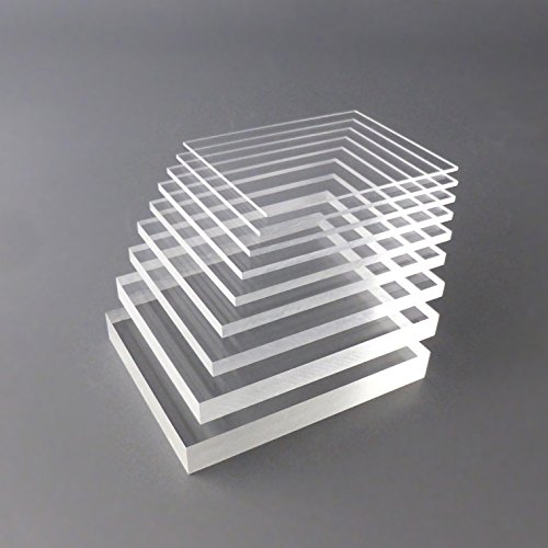 PLEXIGLAS Zuschnitt Acrylglas Zuschnitt 2-20mm Platte glasklar Top (6 mm, 400 x 400 mm) - 2