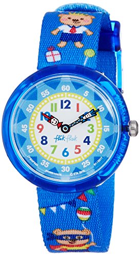 Flik Flak Jungen Analog Quarz Uhr mit Stoff Armband FBNP086