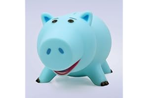 CREAMILY Hucha Hucha de plástico irrompible Hucha para Niñas y Niños Alcancías Medianas (Azul)