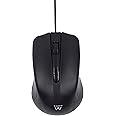 Ewent EW3300 - Wired USB Optical Mouse 3 Buttons, 1000 DPI, Ergonomic Design, Ambidextrous, PC/Mac/Laptop/Chromebook - Black