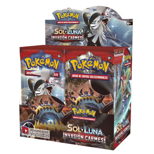 Pokemon-JCC-Caja-de-36-Sobres-de-Sol-y-Luna-Invasin-Carmes-sobre-Espaol-Color-The-Pokmon-Company-POSMCI02D Pokemon-JCC-Caja-de-36-Sobres-de-Sol-y-Luna-Invasin-Carmes-sobre-Espaol-Color-The-Pokmon-Company-POSMCI02D