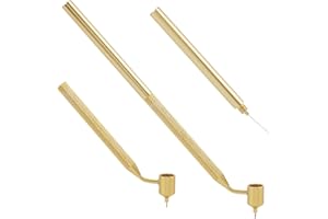 GORGECRAFT Stylo en Aluminium Ligne Fine Pointe de 0.3mm Applicateur Précis pour Retouche de Peinture Voitures