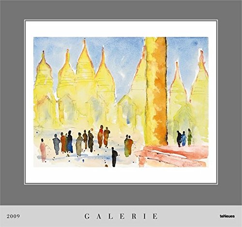 Galerie teNeues Kunstkalender 2009: Limitierte Auflage (600 Expl.), 6 handsignierte u. nummerierte Offset-Lithographien. Zwei-Monatskalendarium