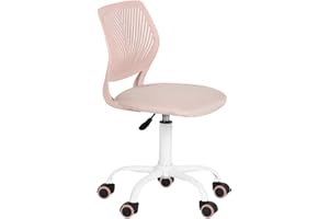FurnitureR Bunter Schreibtischstuhl, moderner höhenverstellbarer Computerstuhl ohne Armlehnen, ergonomischer Drehstuhl für Kinderzimmer und Home Office