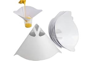 UYVPAER 50 Pièces Filtres À Peinture, Coniques En Papier Filtre Peinture Outils Filtre Conique Nylon Pour Peinture De Voiture À Mailles Fines, Filtres En Maille Pour Peinture Vernis Liquide Ma