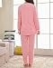 VENTELAN Women's Polka Dots Maternity Pyjama Ruffles Cute Cardigan Nursing Set
